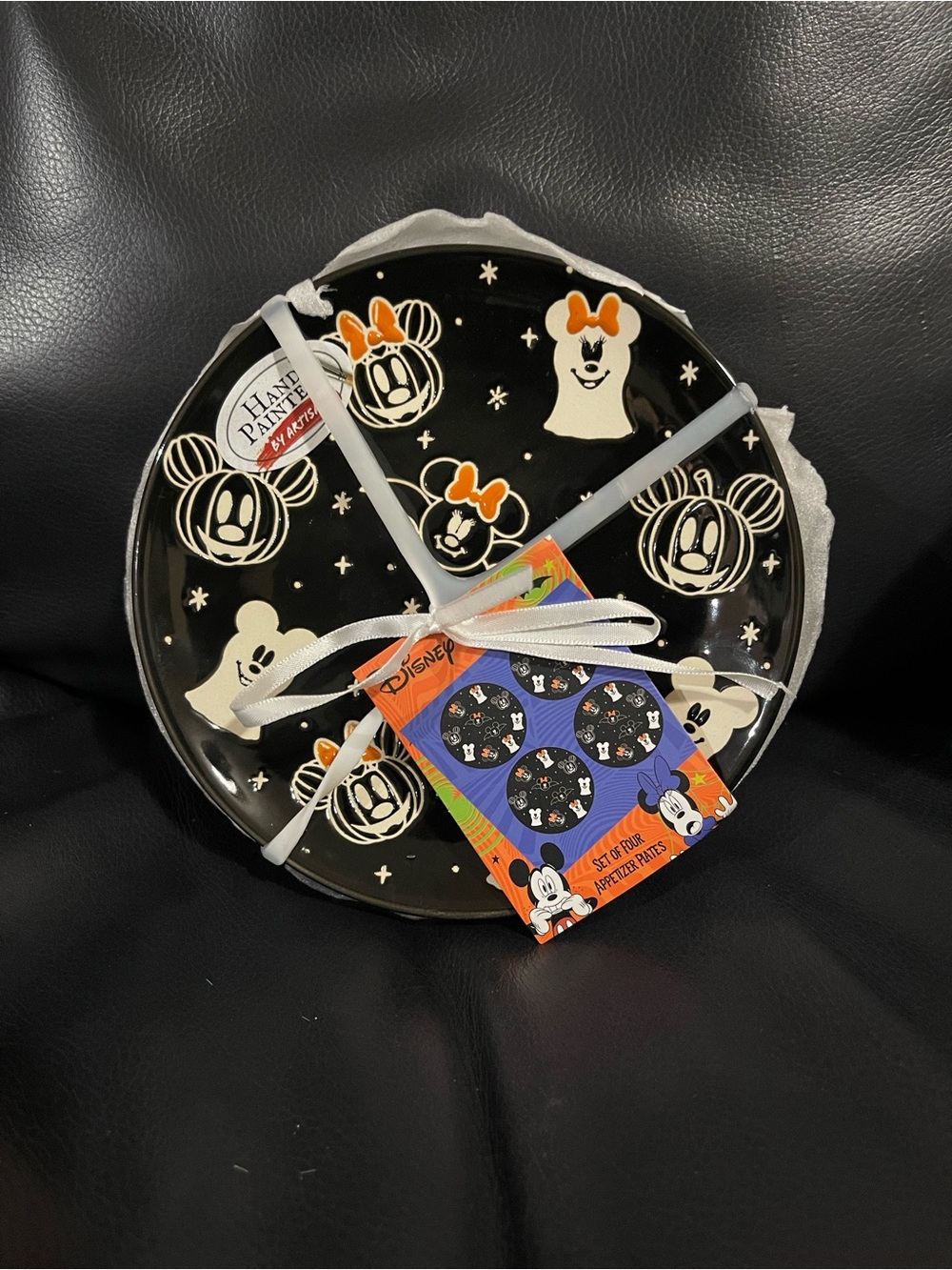 Halloween Disney Mickey Icon Appetizer Plates, Set of 4